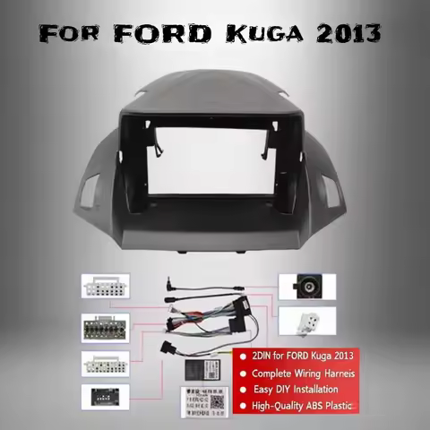 9 Inch 22.86cm Car Radio Stereo Frame for FORD Kuga 2013, 2Din Head Unit Fascia, Android Player Dash