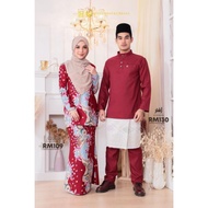 Set Baju Raya Sedondon Suami Isteri Asytar & Vardah