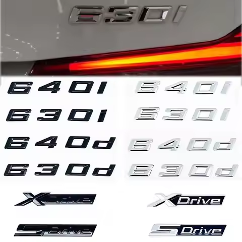 For BMW GT Series E63 E64 F06 F12 F13 G32 Black GT 630i 630d 640i 640d XDrive SDrive ABS Car Trunk L