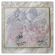 《刀劍神域劇場版-Progressive- 陰沉薄暮的詼諧曲》  第一週特典  後篇上映紀念色紙風圖卡  聲優簽名款