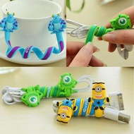 Cute Cartoon Earphone Cable Winder Cable Tie Cable Tie Cable Organizer Data Cable Storage Hub Cable 