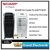 PROMO - SHARP AIR COOLER PJA36TY KIPAS ANGIN AC DINGIN PORTABLE + REMOTE