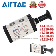 AirTAC 4L110-06 4L210-06 4L210-08 4L310-08 4L310-10 Pneumatic Push Pull Control Valve Mechanical Val