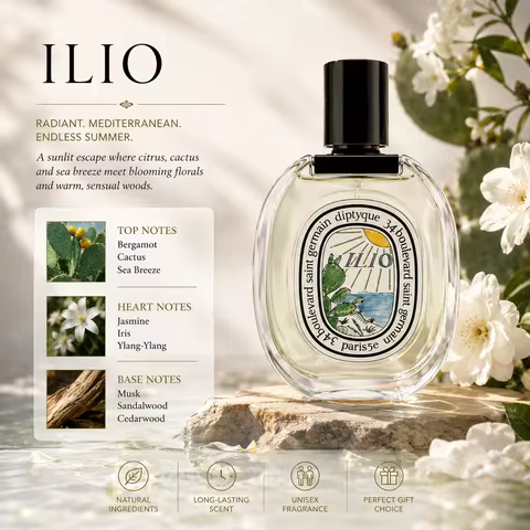 L'Ombre Dans L'Eau Ilio Philosykos Orpheon Fleur de Peau Perfume Unisex Eau de Parfum Long Lasting F