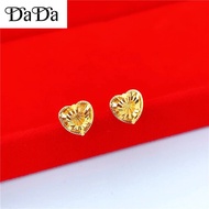 Original 916 Gold love earring and 375 earrings Pawnable Heart Shape Tiny Studs Earring Fashion Anti