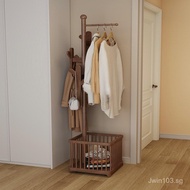 Hanging Bag Coat Rack Bedroom Hanger Multifunctional Movable Household Dirty Clothes Basket Floor-st