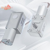 [ECM] 370 Reversible High Torque Worm Geared Motor DC 12V Reduction Motor Electric Drive Motor 10RPM