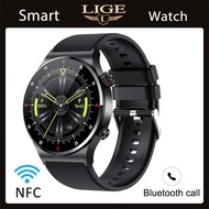 LIGE นาฟิกาผู้ชาย ECG+PPG บลูทูธโทร กีฬา สร้อยข้อมือ กันน้ำ หน้าปัดนาฬิกาแบบกำหนดเอง นาฬิกาผู้ชาย สำ