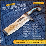 COD ! TERLARIS ! GOLOK HAMBALAN - CACAH CHOPPER Daging Tulang Pisau Kerja Fulltang Baja Per Serbagun