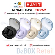 HAVIT TW969 TWS Headphones, Bluetooth 5.3, 8mm ENC Dual Speakers, Gamemode 60ms, Up to 23 Hours of L