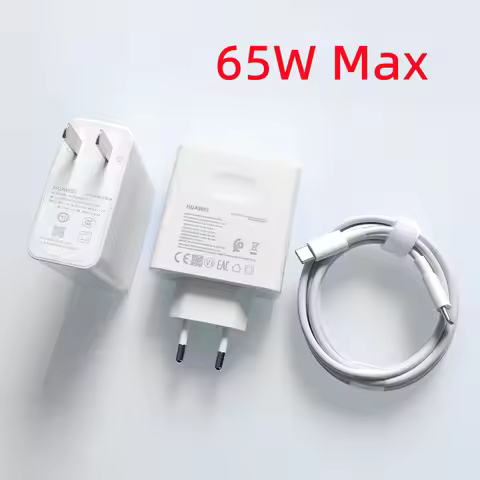 Huawei 65W 20V 3.25A Super Fast PD Charger EU/US Plug USB C Power Adapter For Matebook 15 14 X Pro D