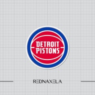 Detroit Pistons NBA Vinyl Stickers Outdoor Suitcase Stickers Waterproof Laptop Stickers