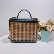 TW4443 CHANEL香奈兒藤籃化妝盒子鍊帶包包 VANITY CASE CHAIN BAG RATTAN