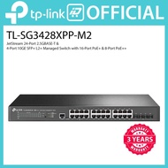 TP-Link TL-SG3428XPP-M2 JetStream 24-Port 2.5GBASE-T &amp; 4-Port 10GE SFP+ L2+ Managed Switch with 16-Port PoE+ &amp; 8-Port