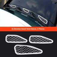 FJ Cruiser Hood Vent Decoration Chrome