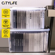 Citylife 65L Stackable Storage Box With Wheels Plastic Storage Box Organizer Large Capacity Containe