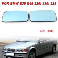 台灣現貨BMW [SIP-KNWH-TW]1 對後視鏡玻璃藍色加熱適用於寶馬 E39 E46 320i 330i 325