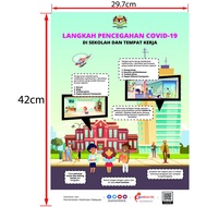 Covid 19 SOP A3 Poster Sticker with Formboard
