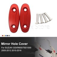 Motorcycle Mirror Hole Cover Plug Decorative Cap Mirror Driven Eliminator For Suzuki GSXR600 GSXR750