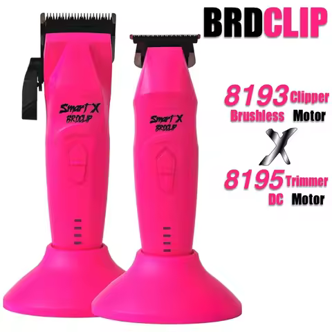 BRDCLIP Professional Hair Clipper 7200RPM Brushless Motor DLC FADE Blade Charging Base Barber 7000RP