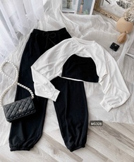 SET QUẦN JOGGER + SET ÁO 2 MÓN CROPTOP CUT OUT
