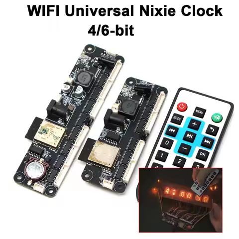 Universal Nixie Tubes clock Motherboard WIFI Clock Controller IN12 IN14 IN4 IN18 IN8 QS30 Tube Time 