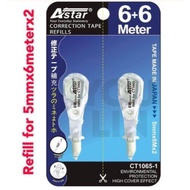 Astar Correction Tape Refill 2's in 1 set ( 12m x 5mm / High Cover Effect )CT1065-1