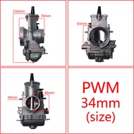 รถจักรยานยนต์ PWM 34/36/38/40 / 42 มม. คาร์บูเรเตอร์ในรถจักรยานยนต์ 2/4 จังหวะ 2T 4T