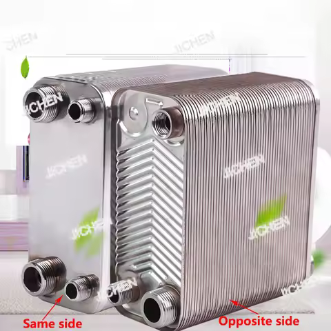 ZQ 150 Plates 304stainless Steel Heat Exchanger Brazed Plate Type Water Heater 120/100/80/60/50/38/3