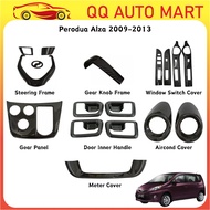 Perodua Alza 2009-2013 Interior Accessories Carbon Look Steering Cover Gear Panel Full Set