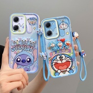 Casing Vivo Y03 4G Casing Vivo Y18 4G Casing Cute Cartoon Phone Casing Three-dimensional Casing Cute
