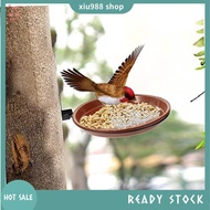 (xiu988) Farm Bird Feeder Bird Container Bird Bath Deck Bowl Platform