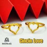 ★Hot selling items★ Cincin Love Emas 916 Original Cincin Emas 916 Tulen Cincin Bajet Emas 916 Cincin