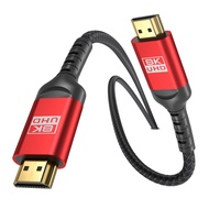 8K Ultra 48Gbps High Speed 12 FT HDMI Cable, 12 Foot -4K@120Hz 8K@120Hz, eARC, HDR10, DTS:X, HDCP 2.
