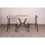 G.house Delicato ชุดโต๊ะอาหาร 2 ที่นั่ง รุ่น B01062A โต๊ะ:75X75ซม. เก้าอี้:42X42X81ซม. สีน้ำตาลอ่อน