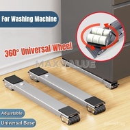 jw003Maxvaluesg® Washing Machine Base With 360° Wheels Fridge Stand Roller Base Refrigerator Stand Movable Base Wheel