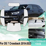 For Citroen DS7 Accessories 2021 2022 2023 2024 DS 7 Crossback Full Coverages Sunshades Windshield W
