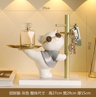 Key Storage Ornaments Lucky Cat Cute Rabbit Porch Hallway Key Storage Plate Entering Home Living Ro