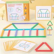 Children Rainbow Stick Puzzle Training Children Finger Flexible Ability and Thinking Ability Educati