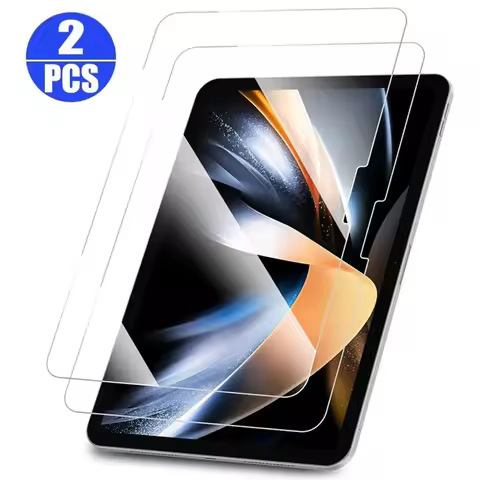 2PCS Glass Screen Protector Tablet Case for IPad Air Pro 10th Generation 10.9 11 10.2 Inch 2024 I Pa