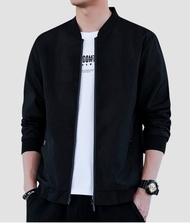 HUILISHI Korean style high quality plain jacket mens casual fashion jacket