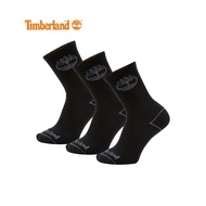 Timberland All Gender 3 Pack Bowden Crew Socks Black