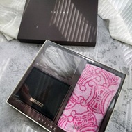全新連盒 CELINE 凱旋門浮雕卡片包卡片套禮物毛巾面油紙化妝禮盒