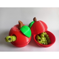 Apple Worm 3D Toy – Apple and adorable Worm