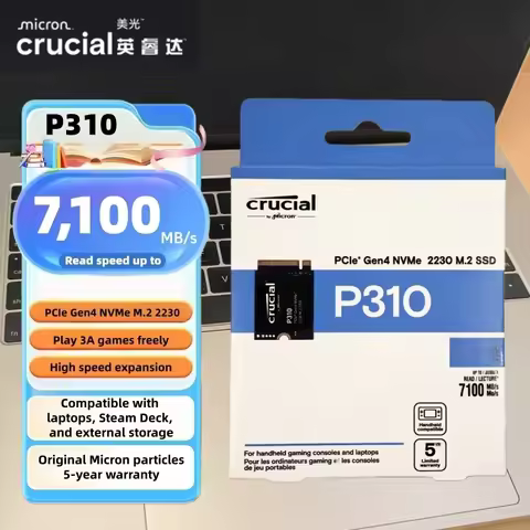 Crucial PCIe 4.0x4 NVMe M.2 2230 SSD P310 1TB 2TB -Up to 7100MB/s -Uplevel Your Console -Internal SS