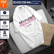 Áo Thun Nam Nữ Chất Cotton Thương Hiệu MOSCHINO SWIM