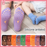 LUCKY HAIRACC 1 Pair Foot Massage Trampoline Socks Breathable Kids Adults Skid Floor Socks Cotton Anti-Slip Sock