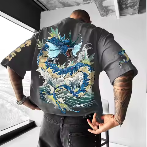 Soft Cotton Pokemon Print T-shirt, Crew neck T-shirt, Elastic Tee for Sports & Leisure, Breathable &