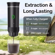 Electric Portable Coffee Machine Portable Italian Espresso Machine for Car & Home 3-in-1 Capsule Pow