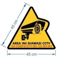 24 Hour CCTV Sign - 45cm Triangle - ACP